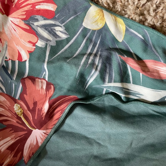 Rip Curl Tropical Floral Bikini - Green and Red Reversible - Picture 6 of 10